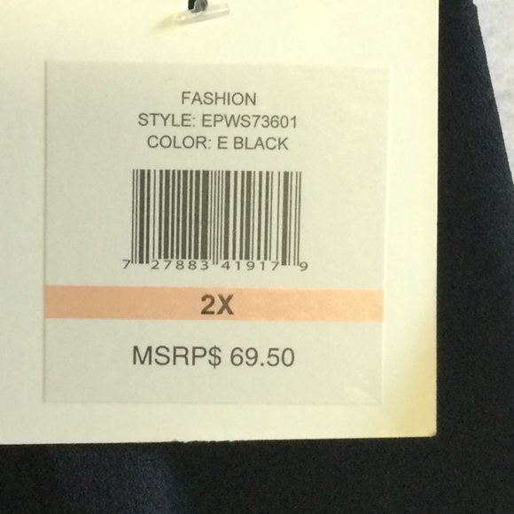 Ellen Tracy Black Sleeveless Top Size 2X - Picture 2 of 5